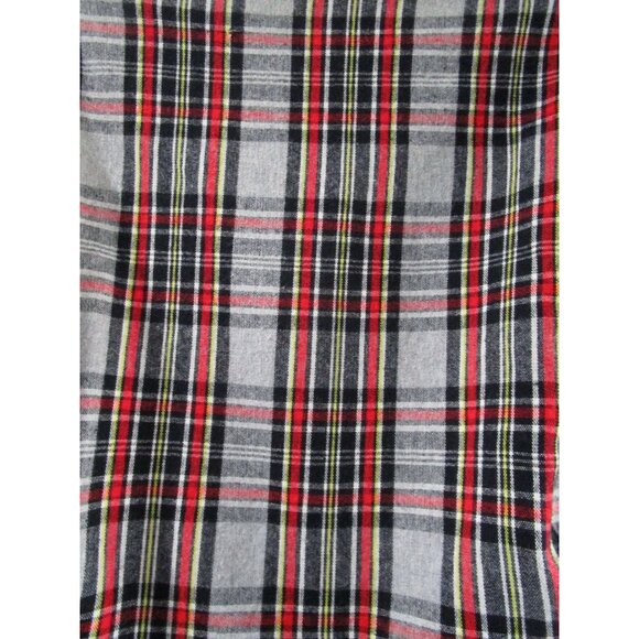 Vintage 1940s Sears Pilgrim Plaid Robe Mens M Cozy Wool Flannel Snap On Belt GUC - Picture 15 of 16